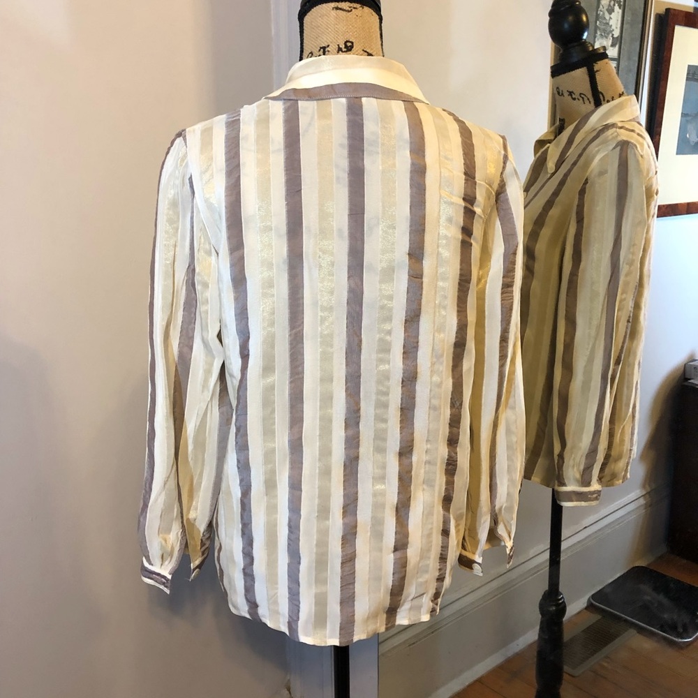 Henri Bendel Striped Blouse - Picture 5 of 6